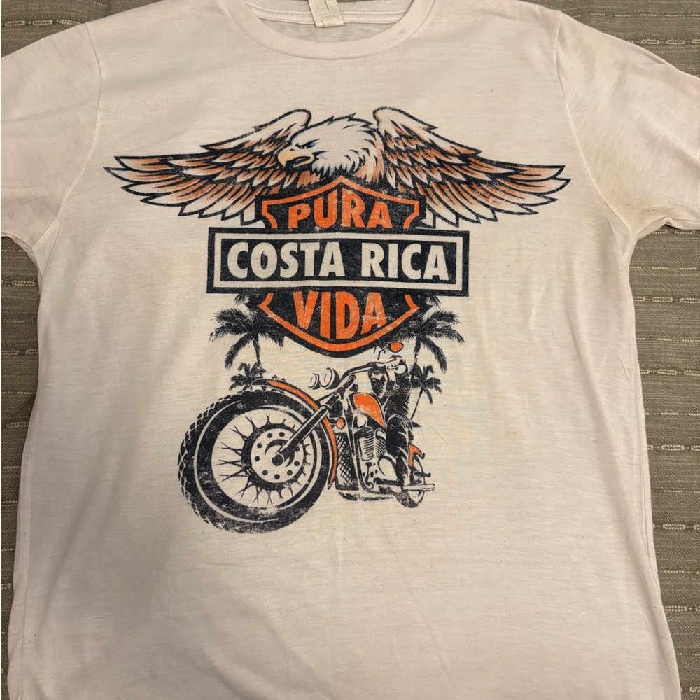 Costa Rica Pura Vida Graphic T-Shirt - White